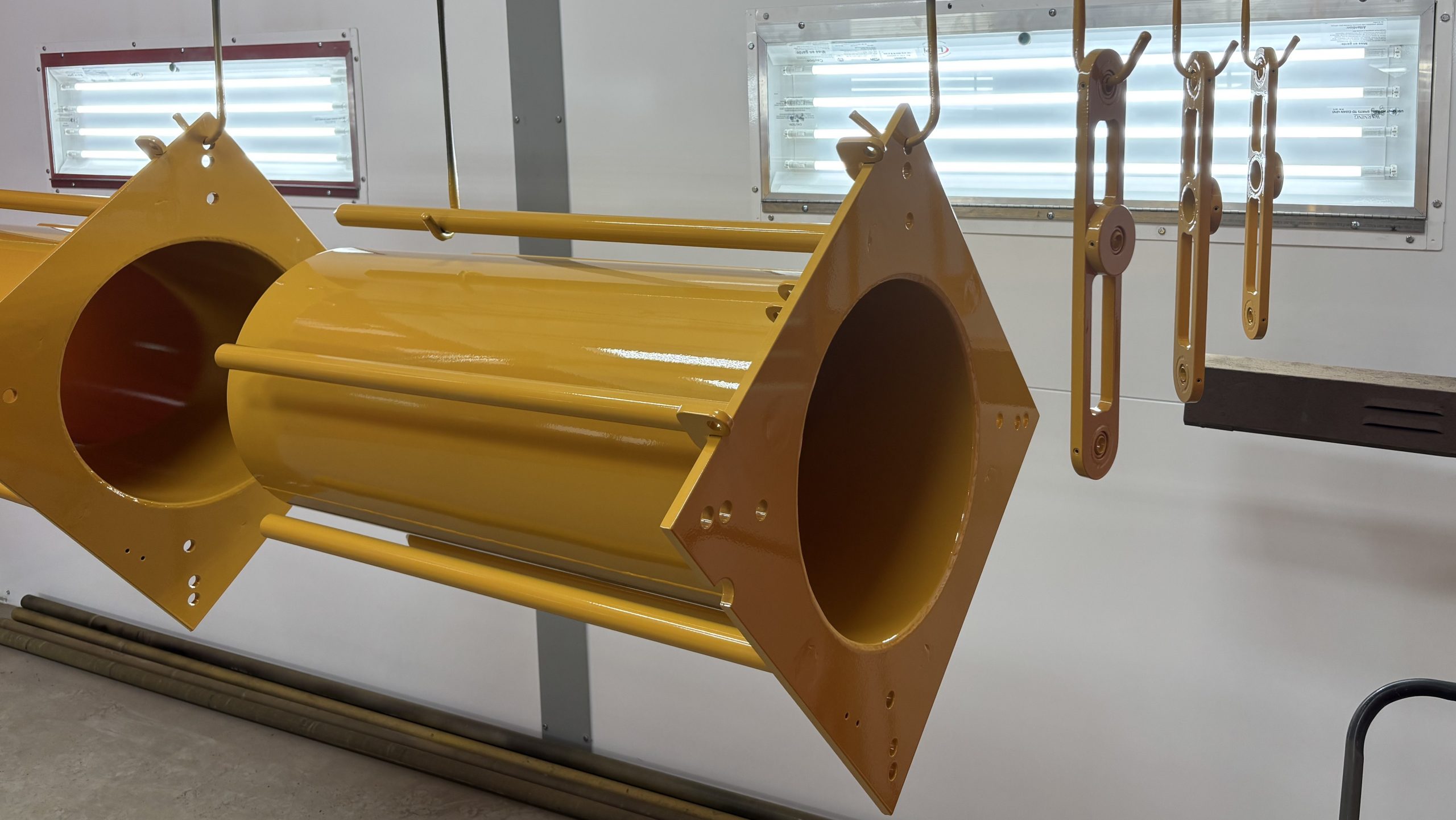 Peinture industrielle d'un assemblage soudé fait par Conception PMB